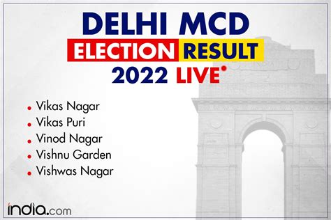 election commission of india delhi mcd result